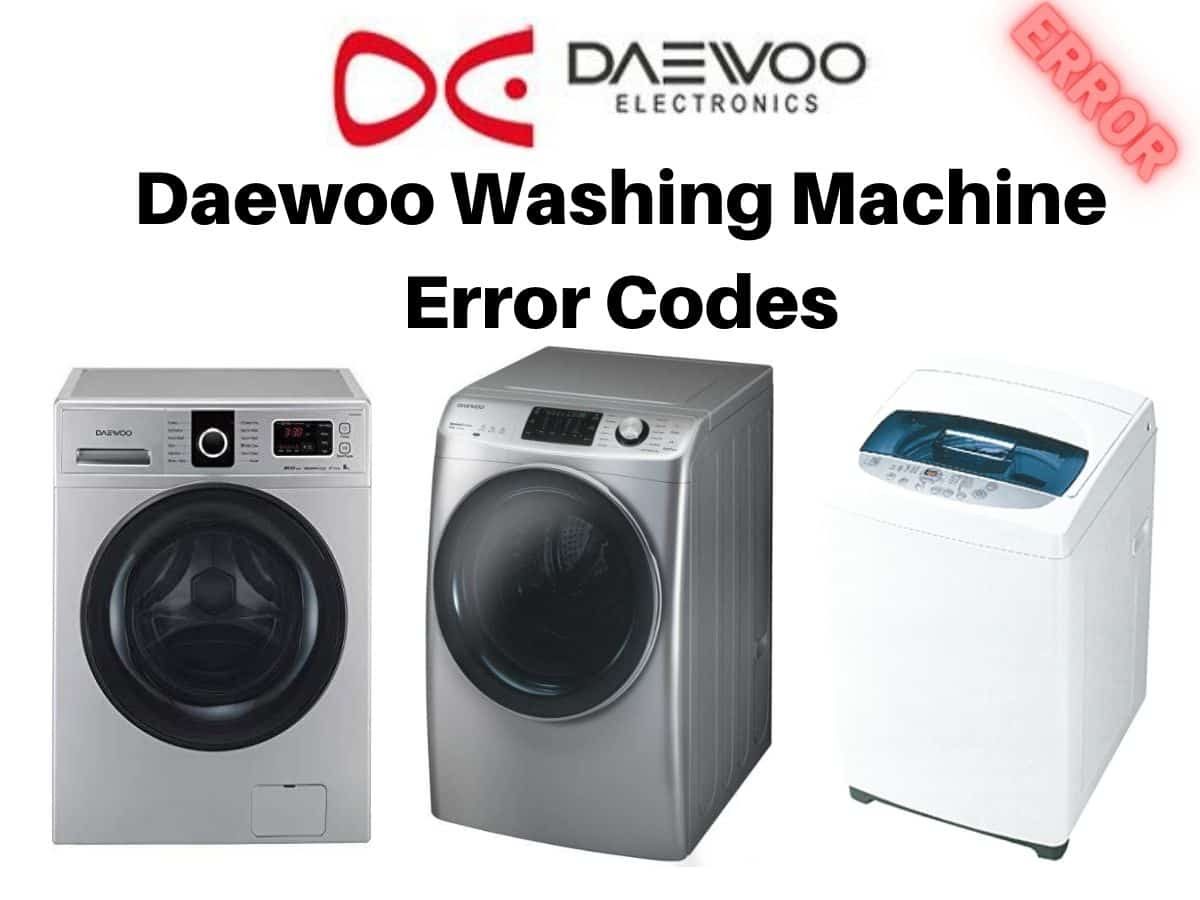 Códigos error la lavadora Daewoo ElectroWeb.org