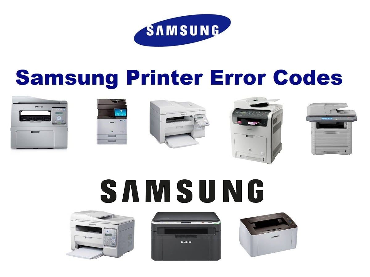 gas preposición franja Códigos de error de la impresora Samsung - ElectroWeb.org